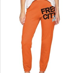 FREE CITY ORANGE SWEATS
